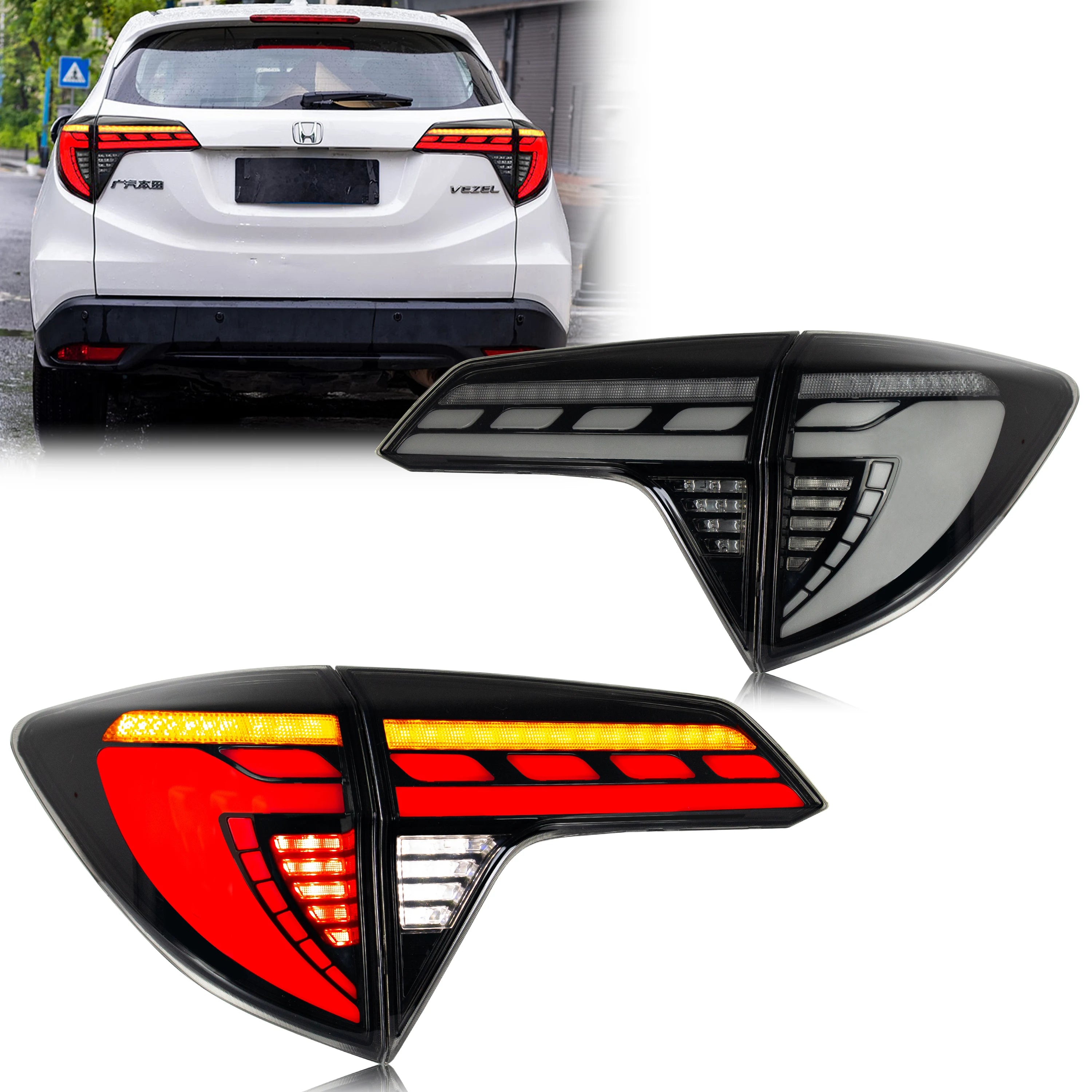 LED Tail Lights for Honda HR-V 2016–2023 Sequential Signal Set