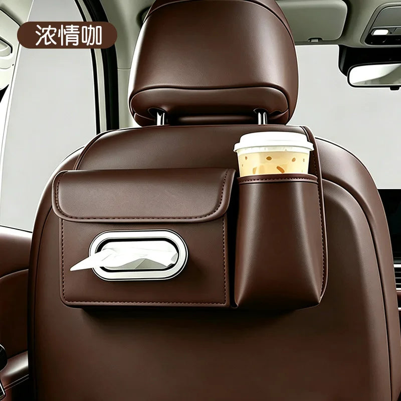 Car Seat-Back Organiser with Tissue Storage