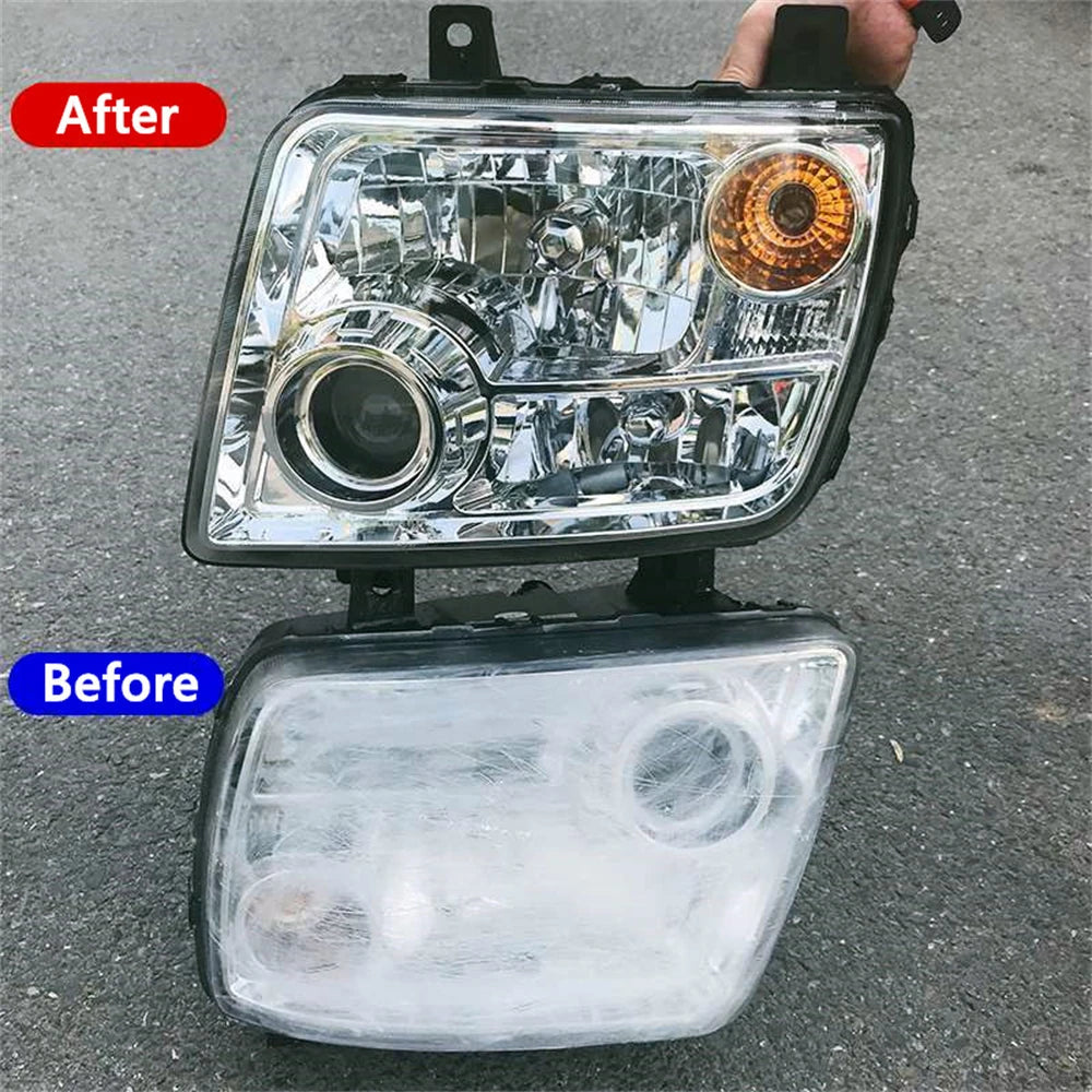 Headlight Polishing Set Auto Headlight Renovator Light Restoration Clean Car 300ml Polish Spotlights Headlights Renovation Kit