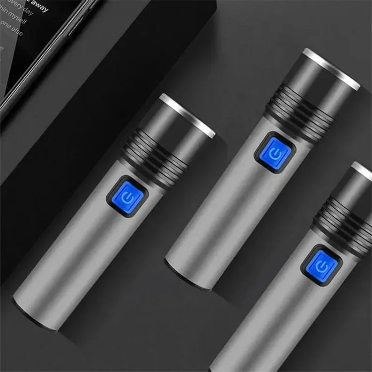 395nm UV Flashlight Blacklight Zoomable USB Rechargeable UV Light Ultraviolet Flashlight for Pet Urine Detection Resin Curing