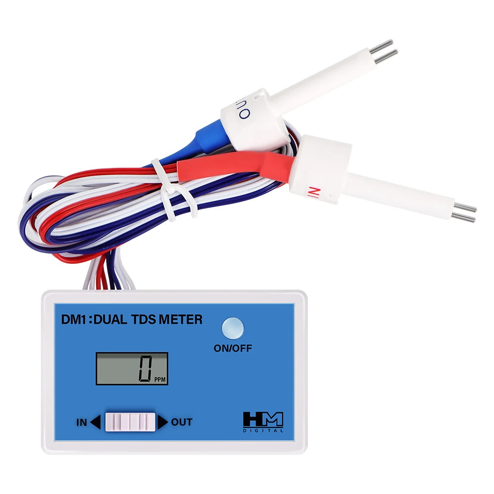 Dual-Probe Inline TDS or EC Water Meter