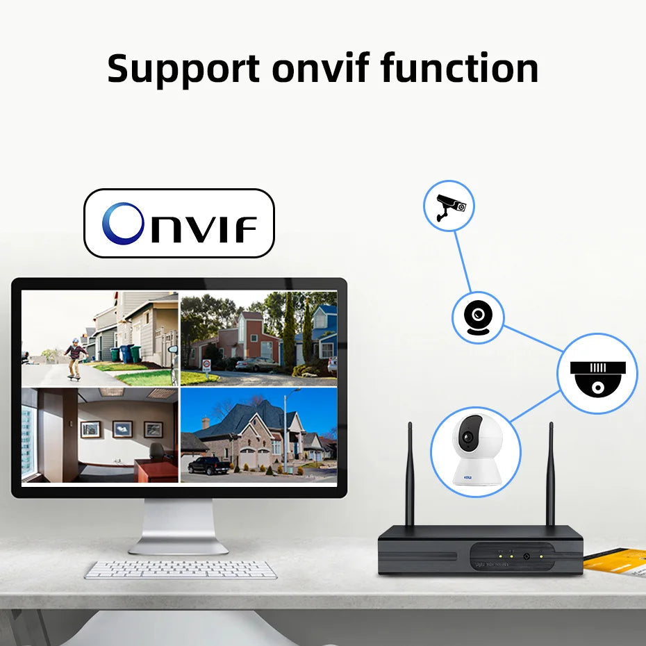 KERUI Mini Indoor Wireless 5MP Tuya Smart WiFi IP Camera Home Security CCTV Surveillance Camera With Auto Tracking Onvif