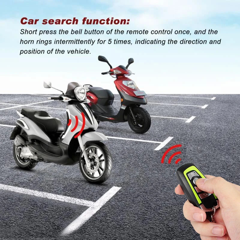 Bluetooth Motorcycle Anti-Theft Alarm with PKE Sensing and App Control