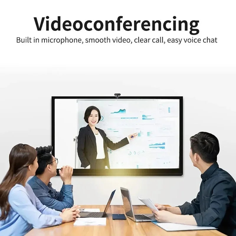 1080P HD Mini Webcam with Microphone USB for Laptop Desktop