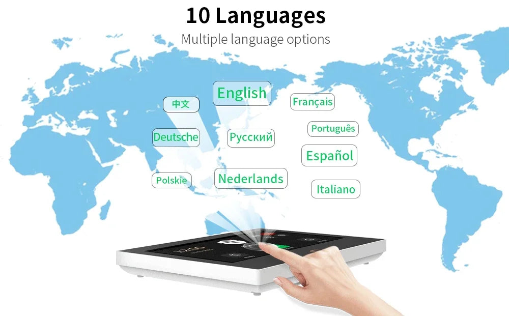 500m Transmission Distance 7 Inch GSM LoRa Staniot Version Security Alarm System Tuya WiFi 4G Smart Home Burglar Alarm Kit Home