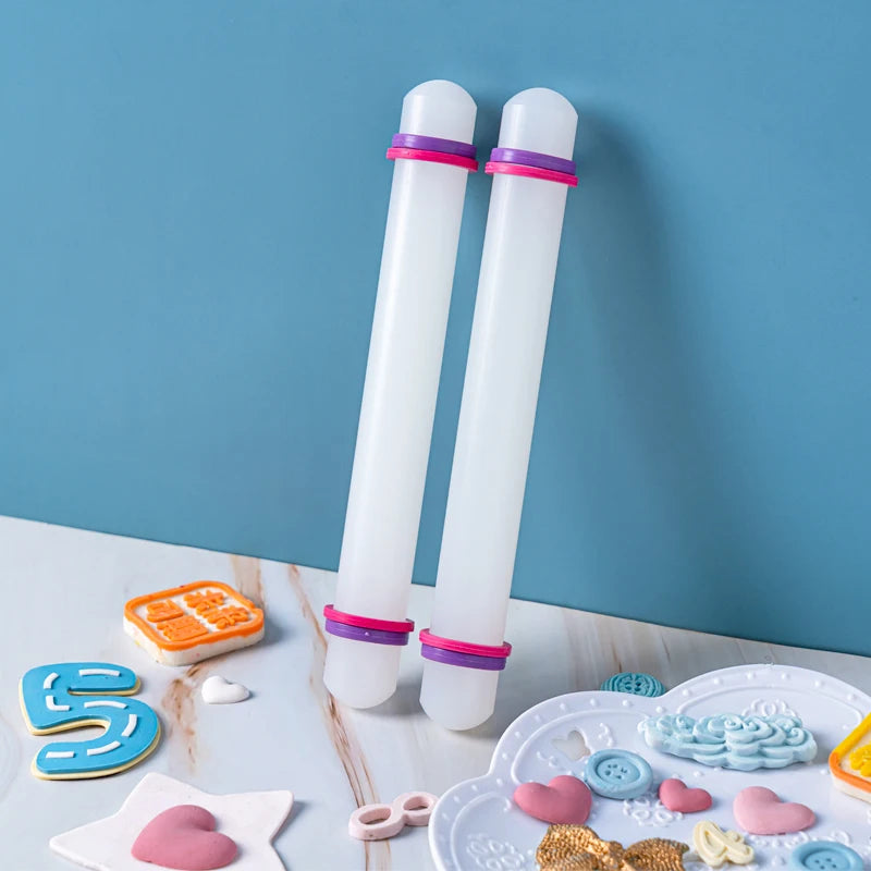 11pcs/set Baking Tools Cake Household DIY Kitchen Tool Paste Scraper Smoother Adjustable Fondant SpatulasRolling Pin TMZ