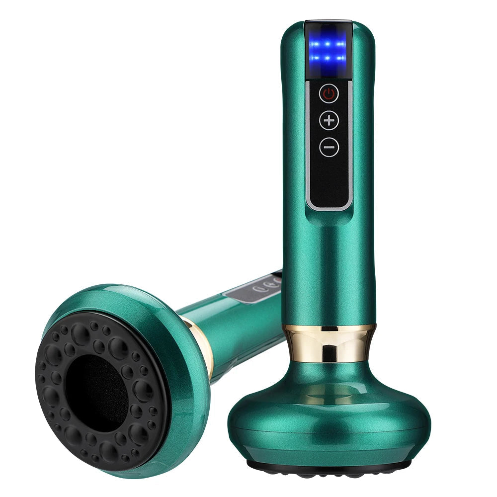 Smart Vacuum Massage Jars Rechargeable Cupping Device Infrared Red Light Warm Compress Body Back Shoulder Chinese Suction Cups