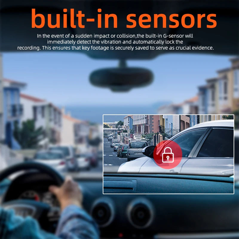 4-Channel 360° Dash Cam with WiFi, GPS and Rear Camera