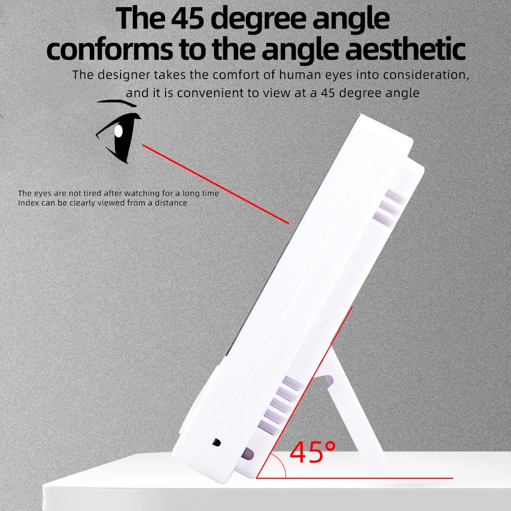 LCD Digital Temperature Humidity Meter HTC-2/HTC-1 Home Indoor Outdoor Hygrometer Thermometer Weather Station with Clock