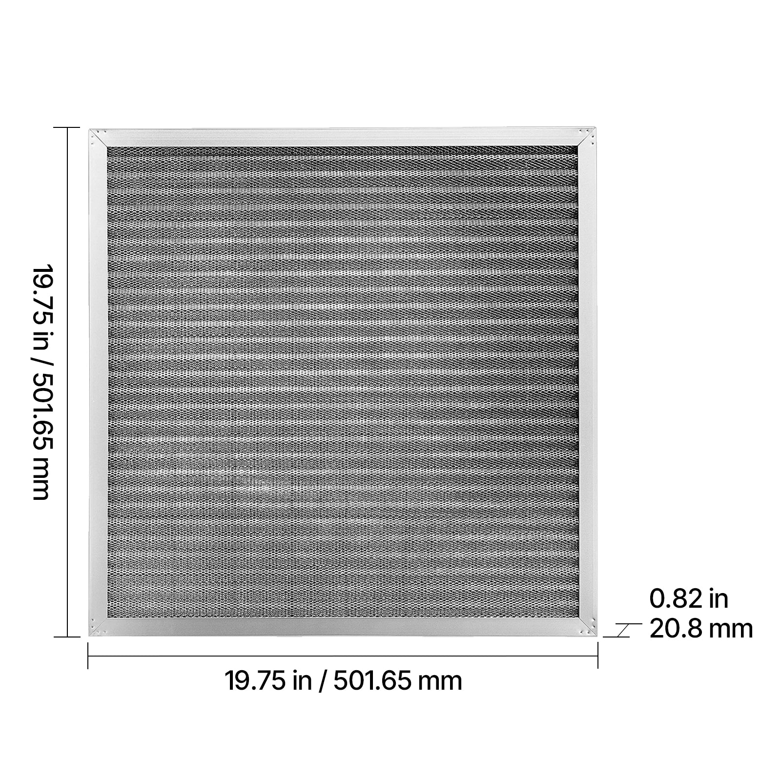 SucceBuy Electrostatic Air Filter Washable & Reusable Aluminum AC/HVAC Furnace Filter MERV 8 Long Lifetime Home or Office