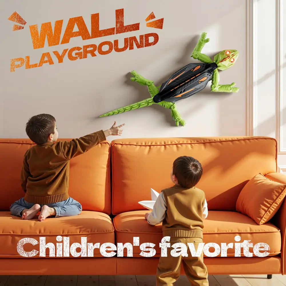 Remote Control Wall Climbing Lizard Robot Toy