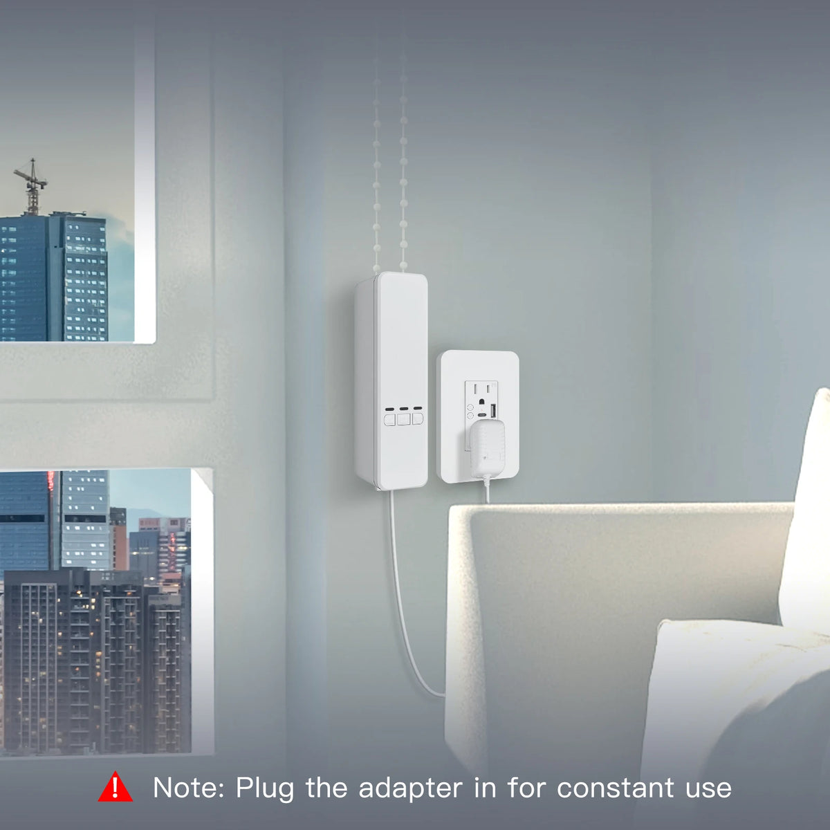 MOES Tuya WiFi Smart Motor Elektrische Ketten-Roller Rollläden Schattenspender Antrieb RF-Fernbedienungskit Smart Life App über Alexa/Google