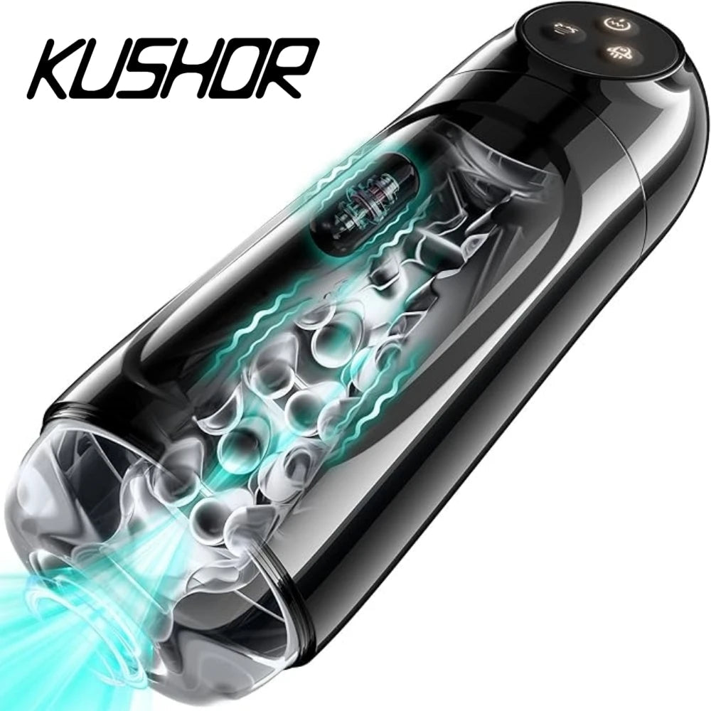 Automatic Sucking Male Masturbator Vibration Blowjob Machine Masturbation Cup With 9 Suction&10 Vibrating Modes Sex Toys for Men