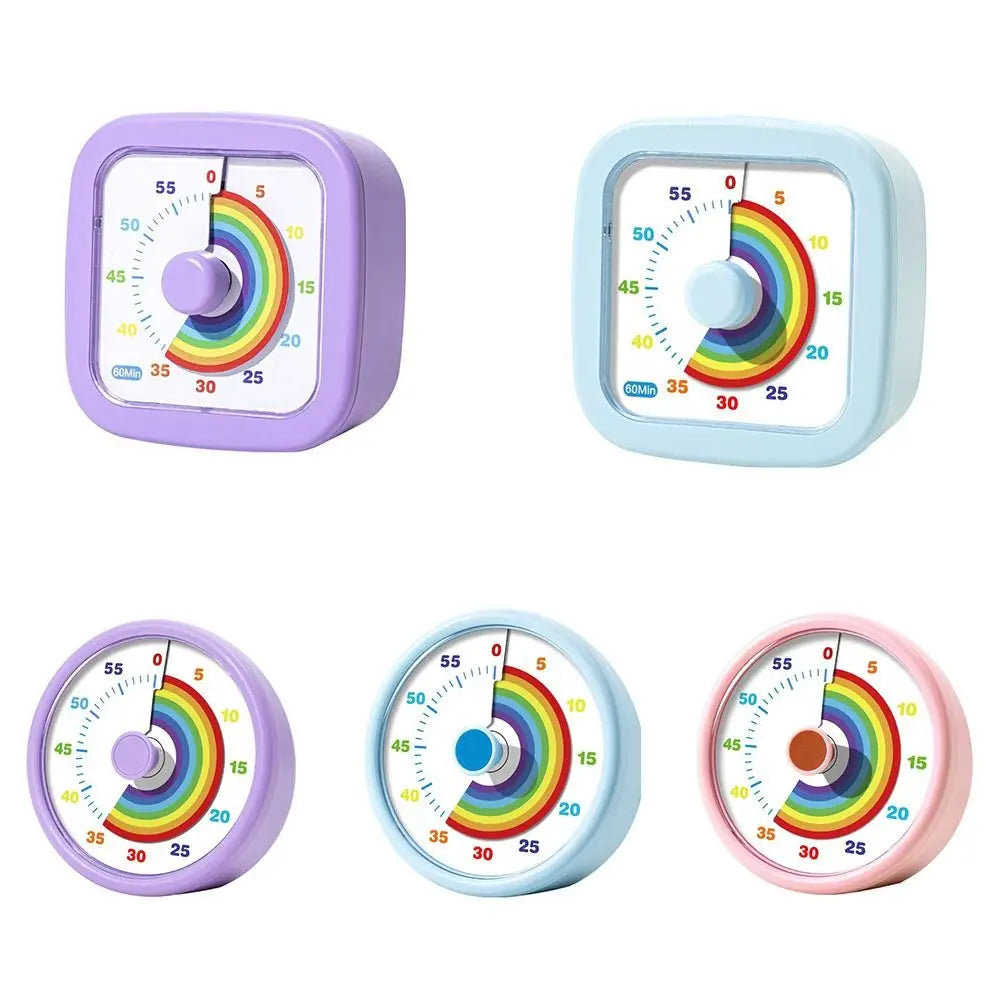 Visueller 60-Minuten-Countdown-Timer, rund oder quadratisch