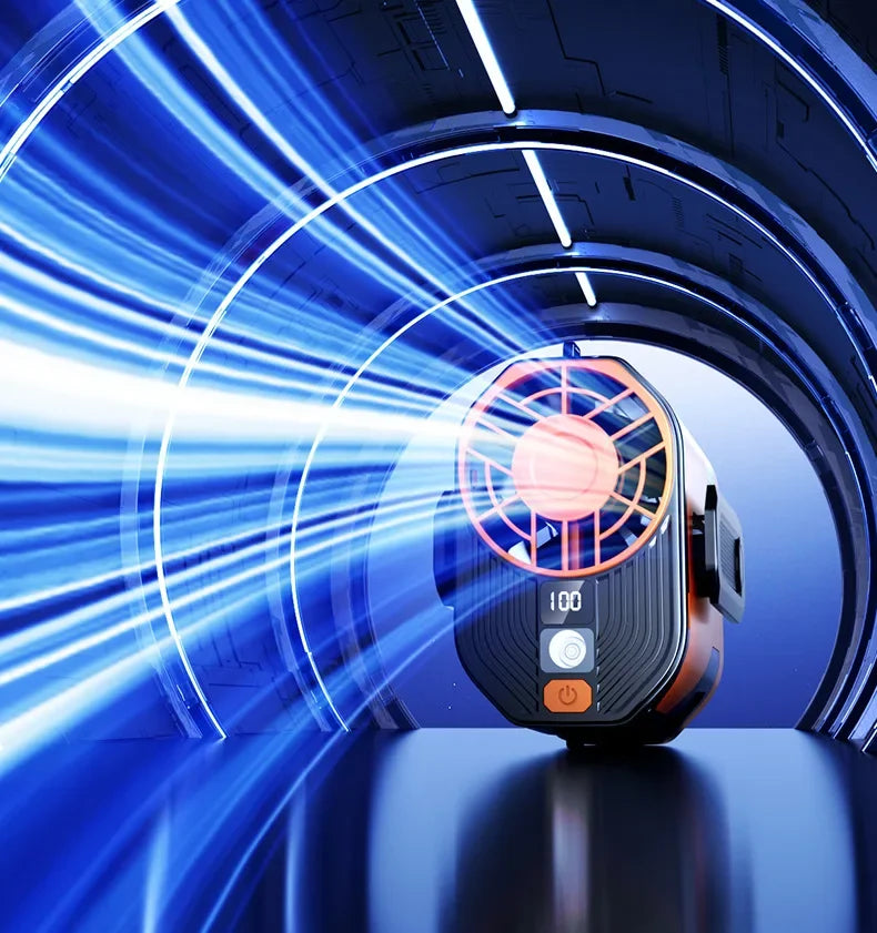 Xiaomi 2025 Waist-hanging Fan High-speed Portable Waist-clip Outdoor Construction Site Cool Down USB Mini Neck-hanging