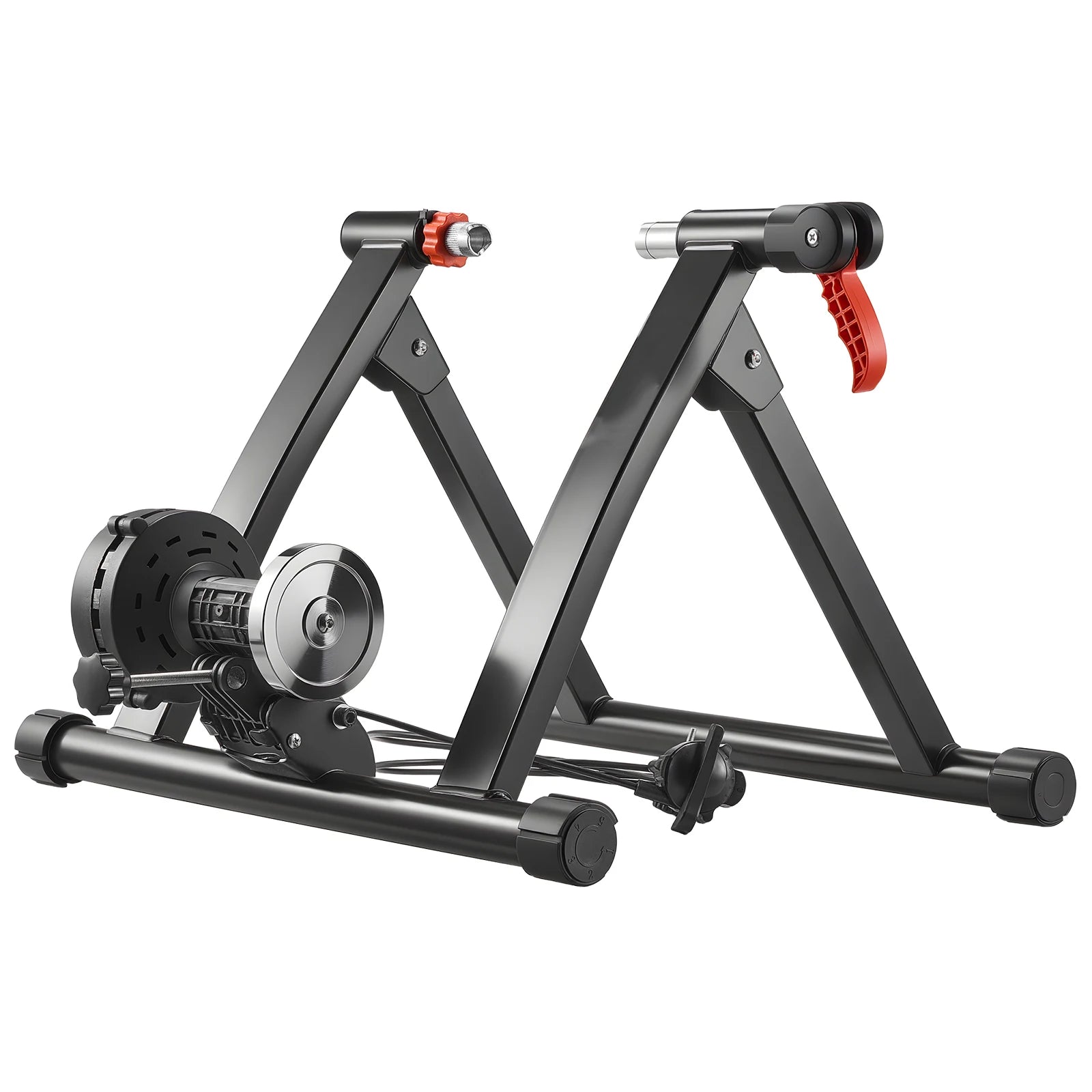 Trainer de Bicicleta SucceBuy com Resistência de 6 Níveis para Rodas de 26-29 polegadas e 700C, com Eixo de Libertação e Bloco de Apoio da Roda dianteira para Bicicletas de Estrada