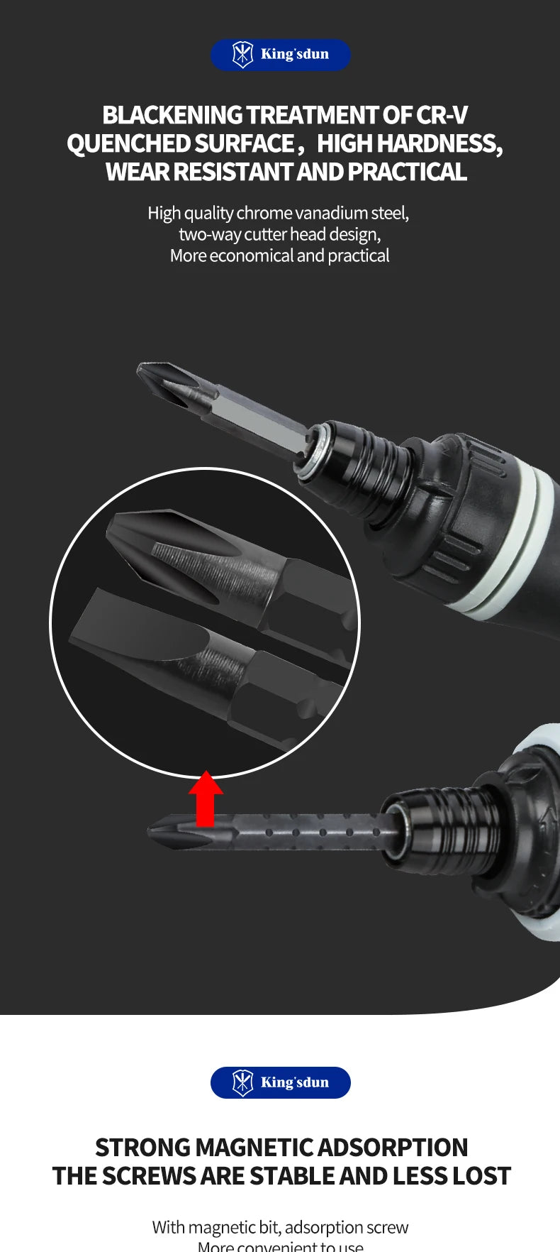 Magnetic Ratchet Screwdriver - Length Options