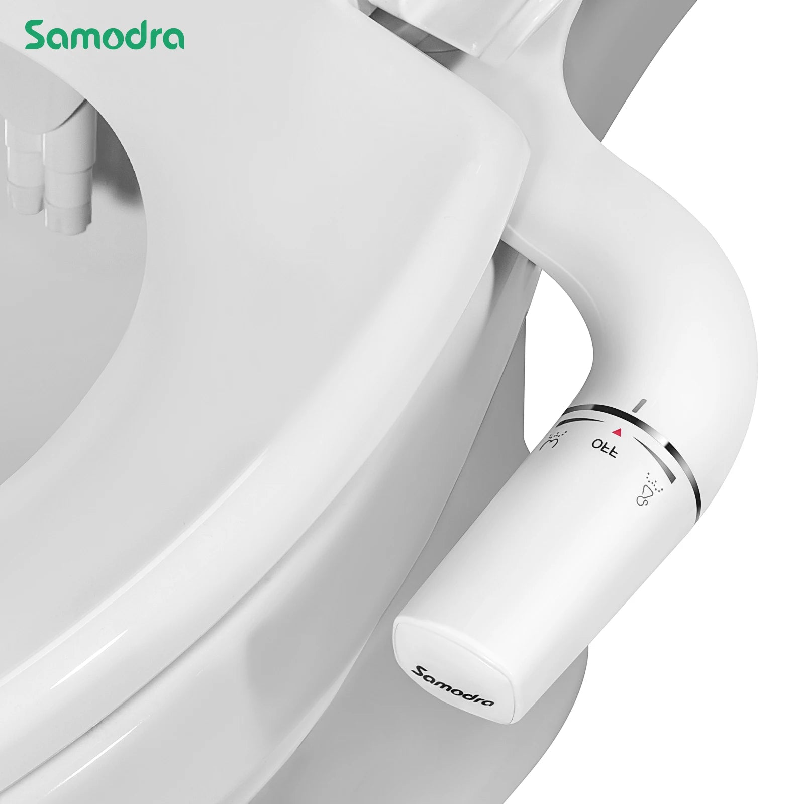 Right/Left Hand Bidet Sprayer with Dual Nozzle by Samodra