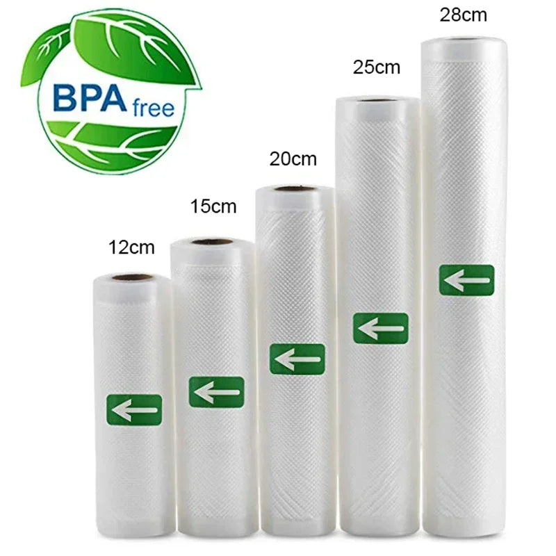 Vacuum Food-Storage Bag Rolls, Width Options