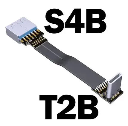 Cable de extensión plano tipo cinta USB 3.1, USB-C / USB-A