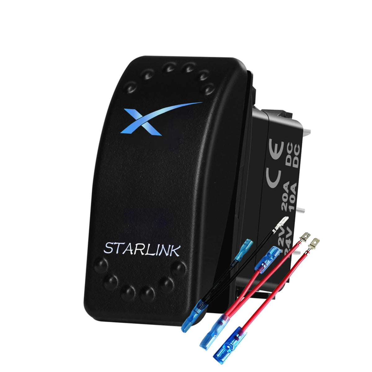 Starlink-Labelled Rocker Switch and Mounting Panel Options