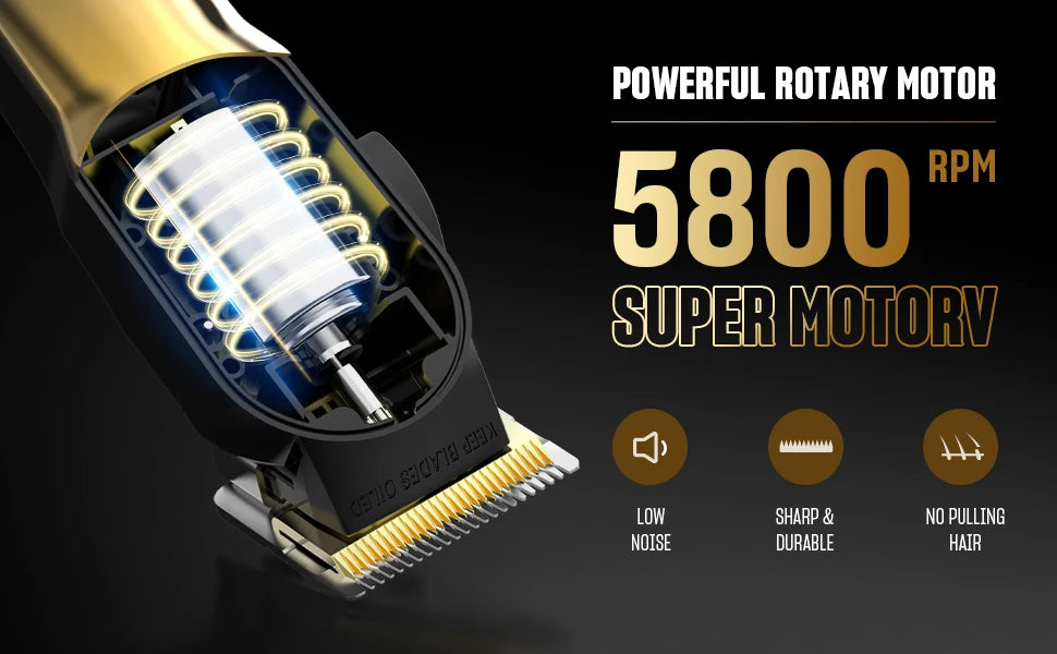 Hair Clippers for Men – Cordless Professional Grooming Kit