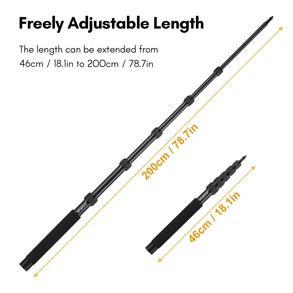 Telescopic Microphone Boom Pole - Section Options