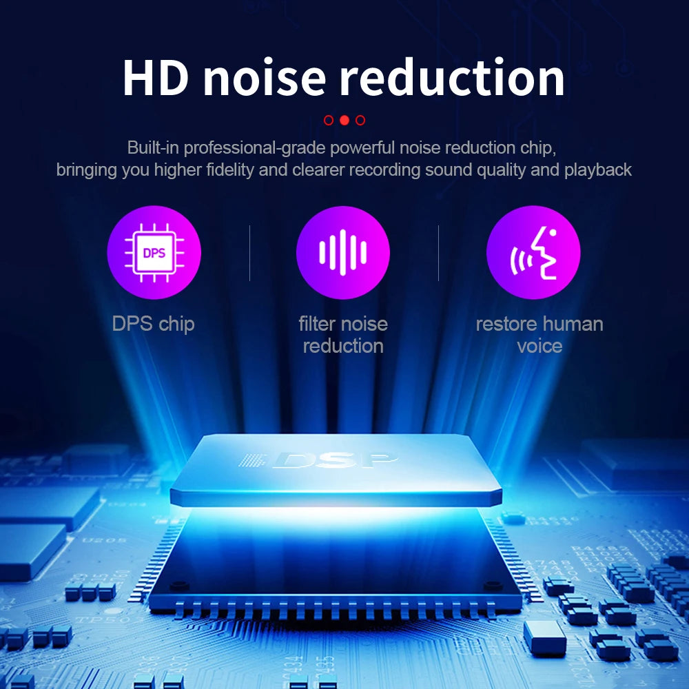 900Hours Small Sound Activated Voice Recorder 8G-64GB USB Flash Drive Audio Dictaphone Noise Reduce Magnet Attraction Mp3 Player