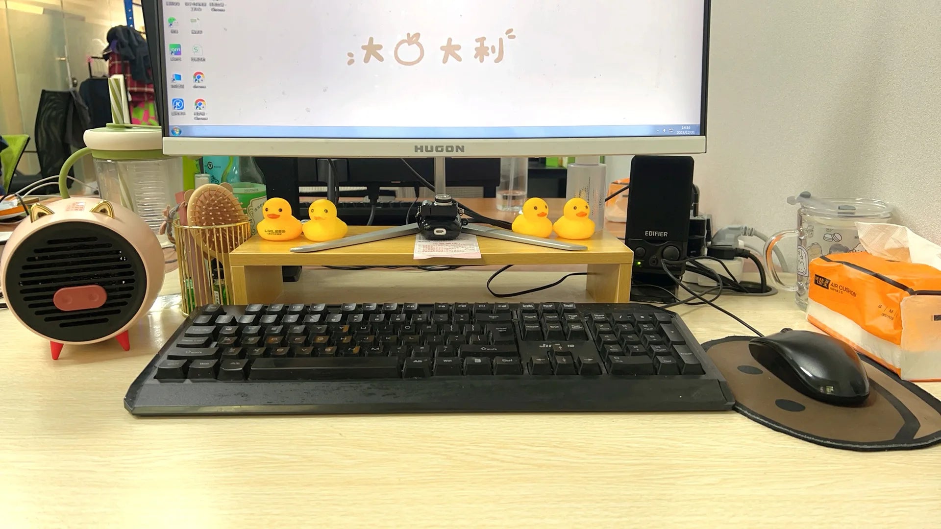 Monitor Riser Stand with Storage – Desk Organizer for Laptop and Screen