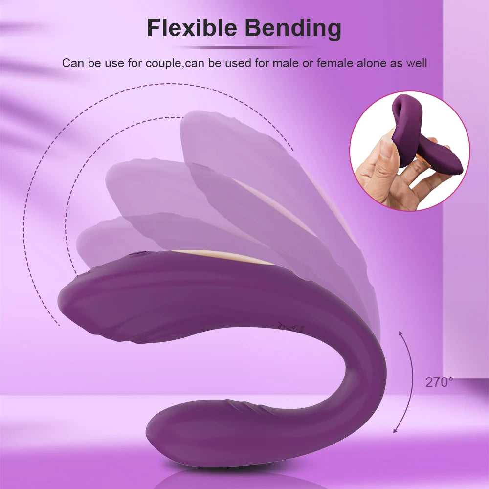 Uzaktan Kumandalı Titreşimli Kadın U Tipi Titreşimli Klitoris Uyarıcı G Noktası Vajina Masajı Kadın Mastürbasyon Seks Oyuncakları