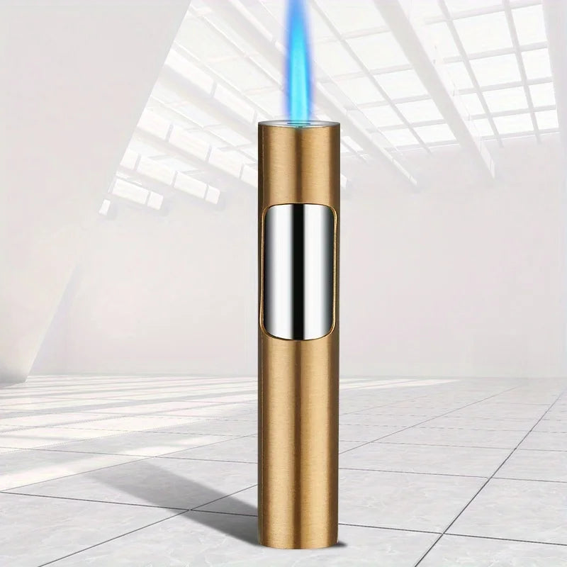Windproof Blue Jet Flame Mini Refillable Torch Lighter