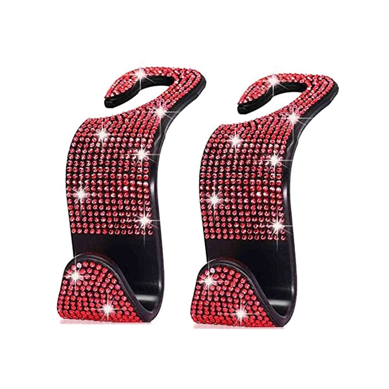Rhinestone Car Seat Back Hook Hanger for Daily Vehicle Storage
