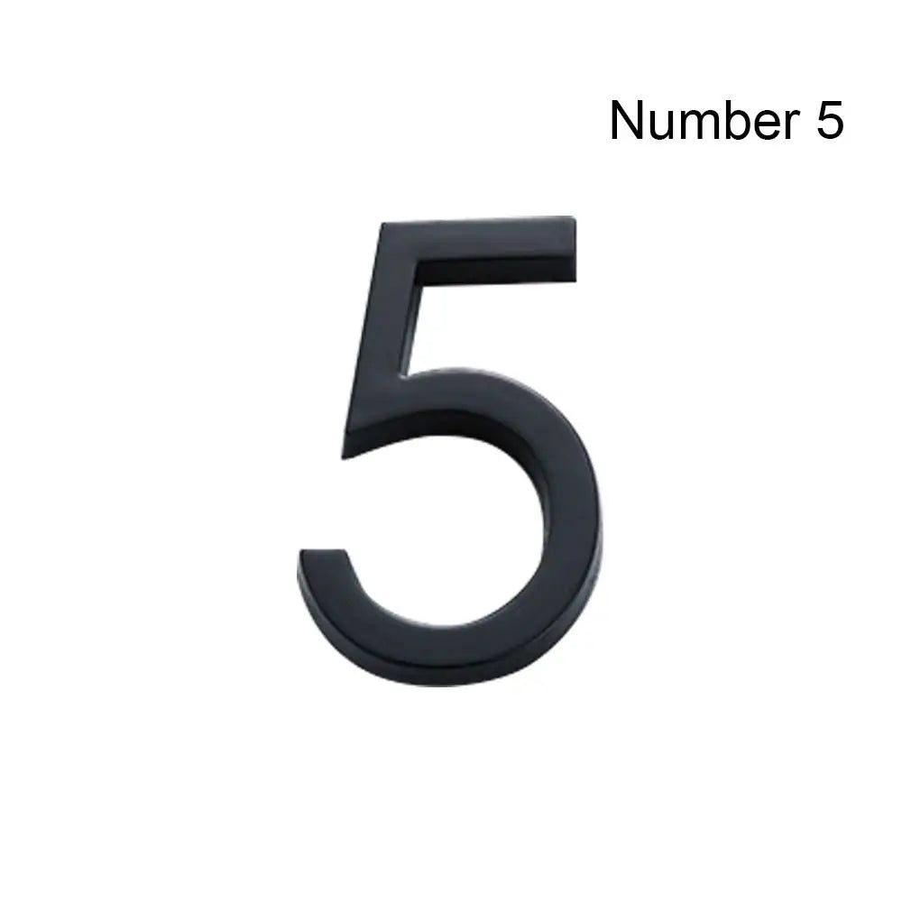 3D crna akrilna oznaka kućnog broja