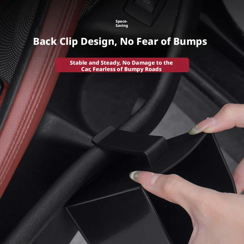 SEAMETAL Universal Car Door Cup Holder Box Extra Large Opening Multi-Functional Back Clip Storage Bucket Waterproof & Leakproof