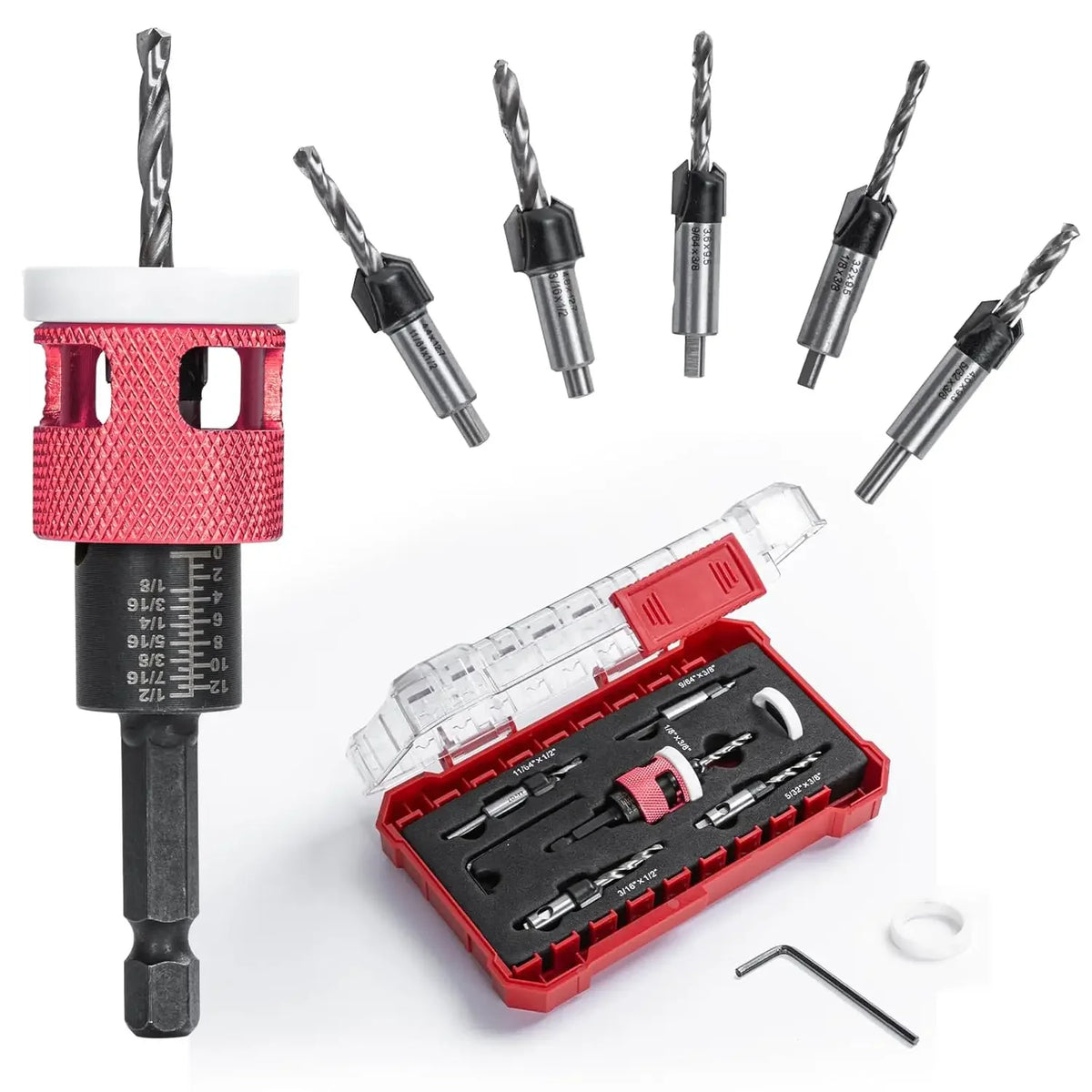 Adjustable Depth-Stop Countersink Sets