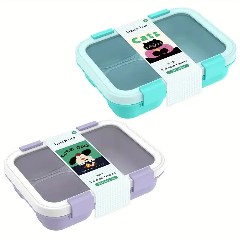 Stackable Bento Lunch Box with Carry Handles