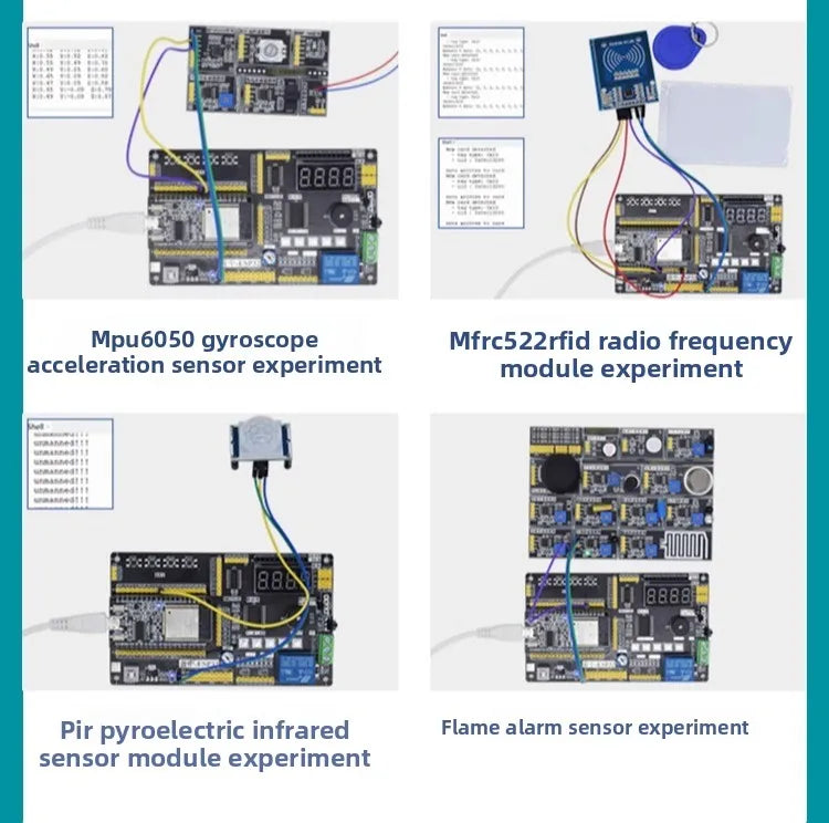 ESP32 IoT Development Kit with Sensors and Modules