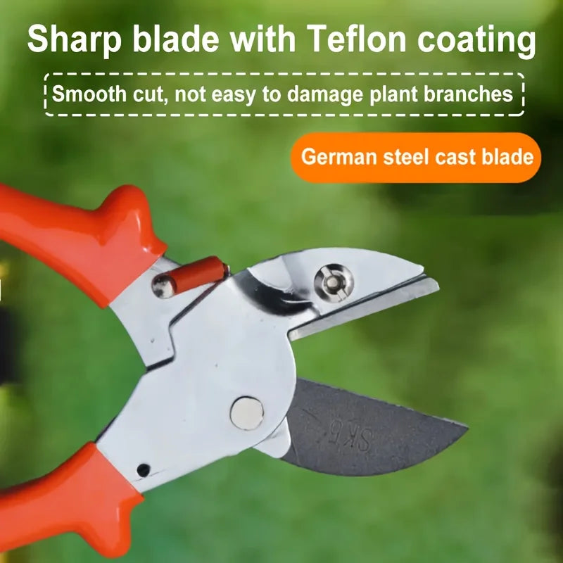 Spring-Loaded Bypass Garden Pruning Shears
