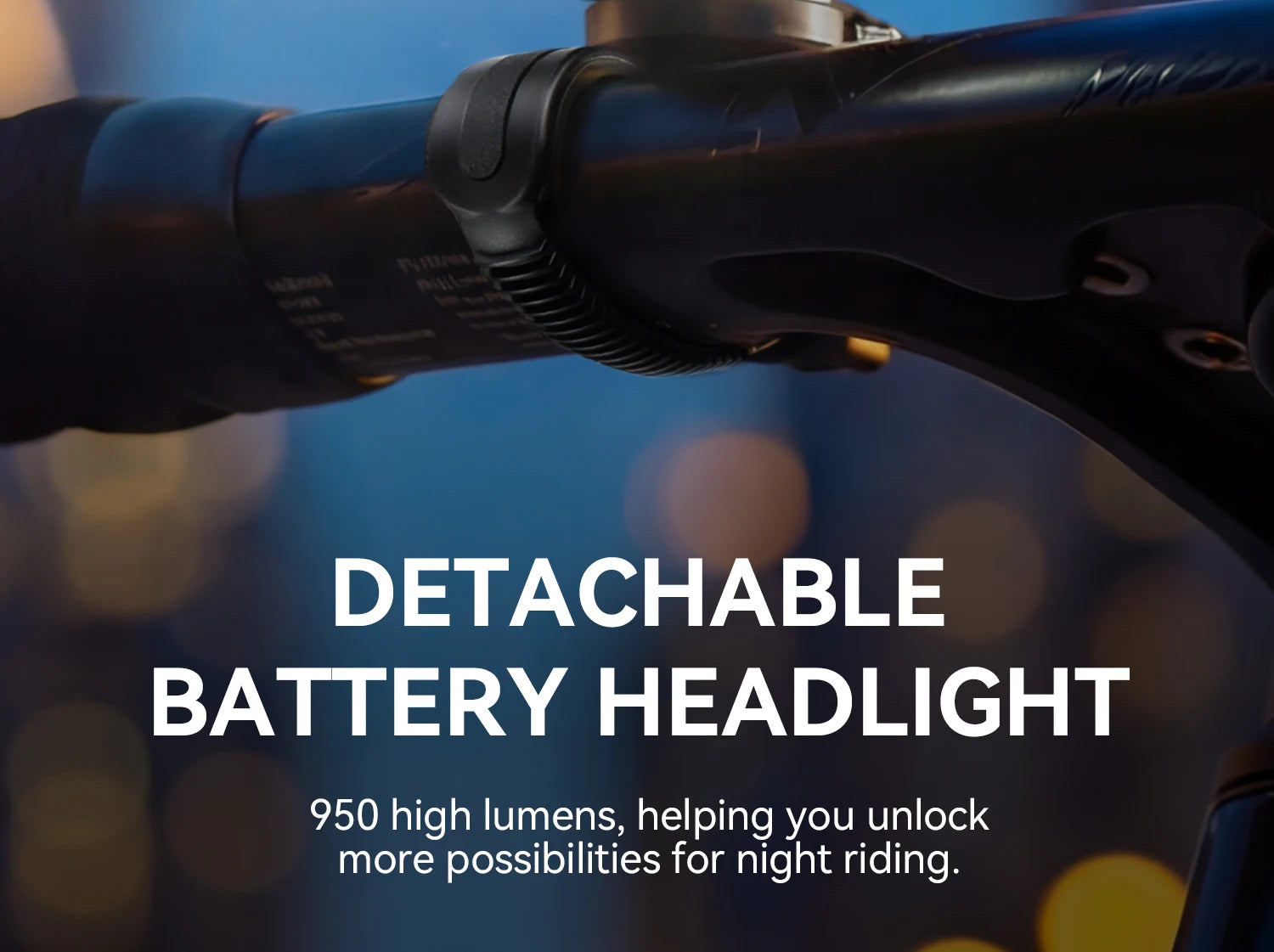 950LM USB Rechargeable Bike Headlight with IPX6 Waterproof