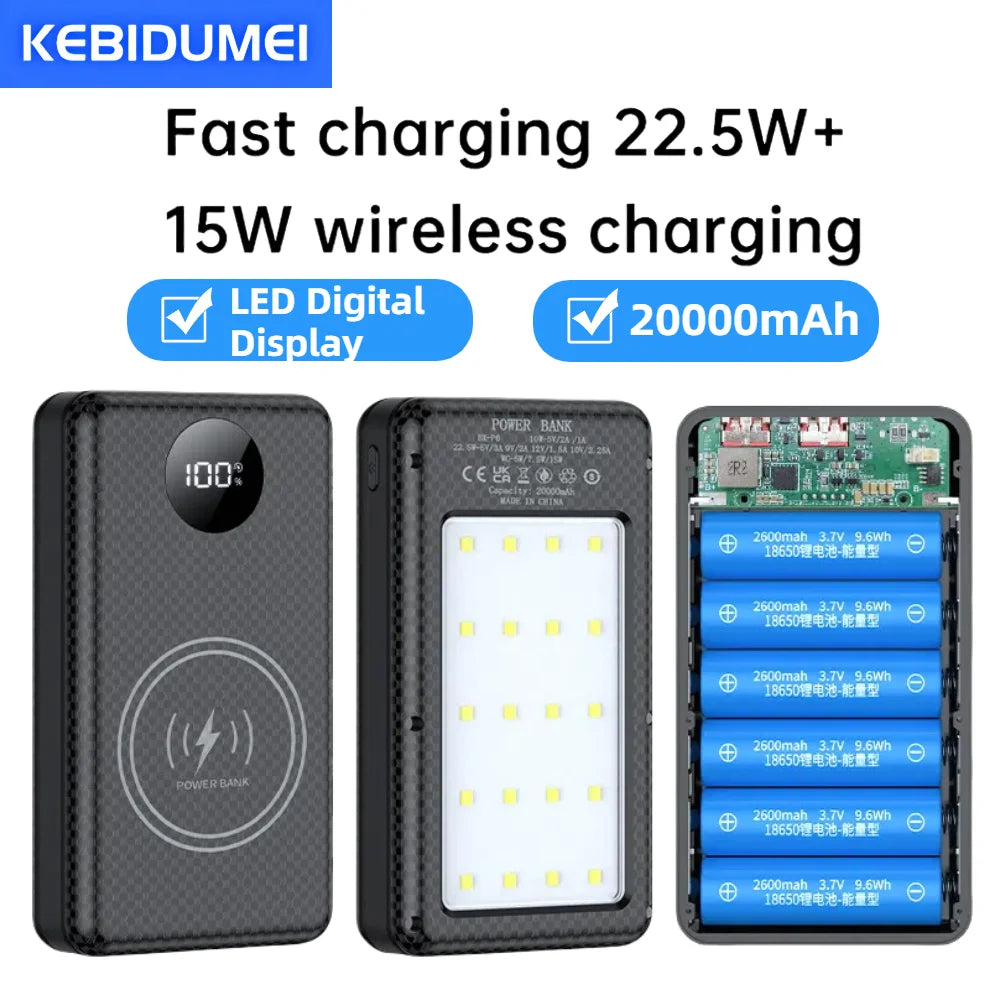 Six-Cell 18650 Power Bank Case - Model Options