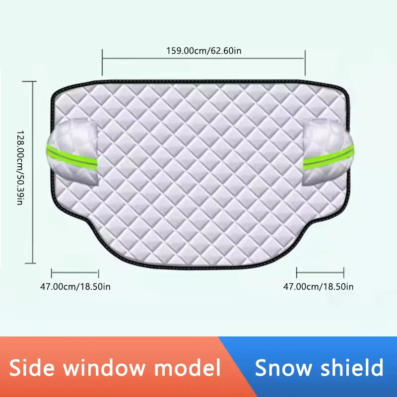 SEAMETAL Magnetic Car Snow Shield Frost Prevention Windshield Cover Car Cover Sunshade Thicken Full-Wrapped Outdoor Snow Cover