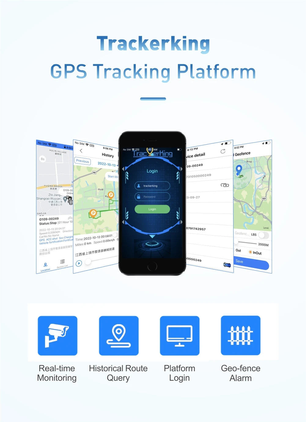 Trackerking J14 2G GPS Tracker Gps Car J14 rastreador gps Bike Gps Tracker Mini Tracking Small Tracker GT06 Protocol