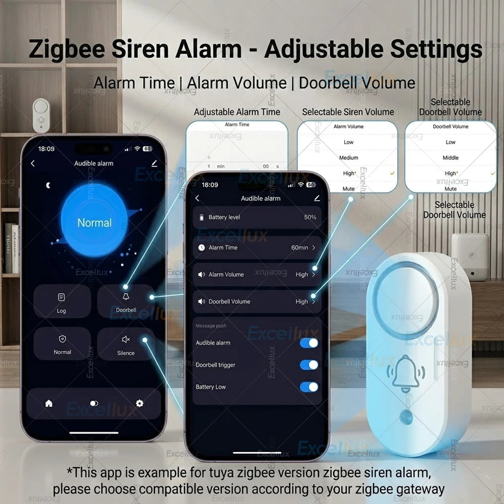 Zigbee Siren Alarm - Standard or Vibration Version