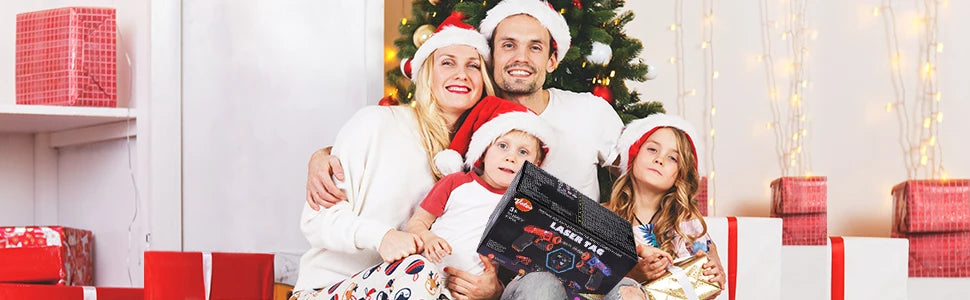 VATOS Mini Laser Tag Guns Set for Kids with Badges