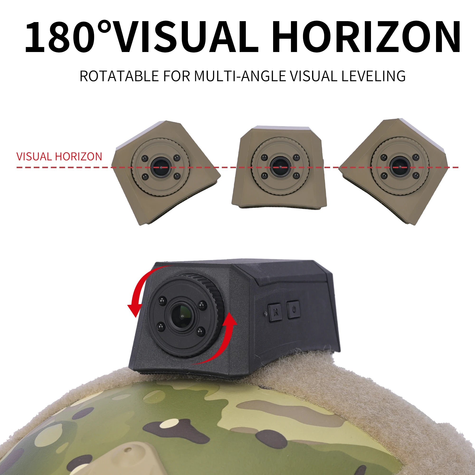 Tactical Helmet Camera with 720P HD Video Recording