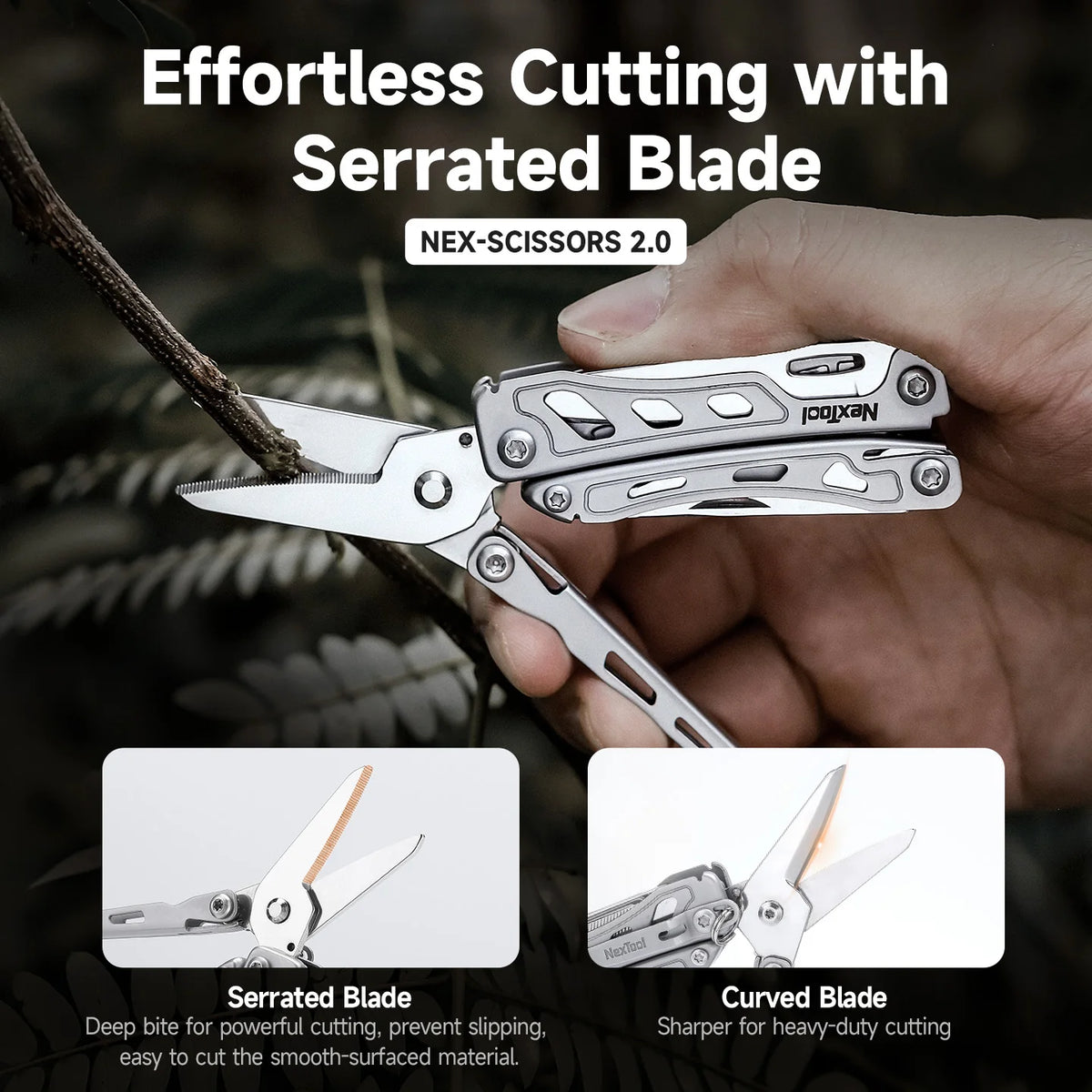 F12 Folding Mini Multitool with Pliers and Scissors