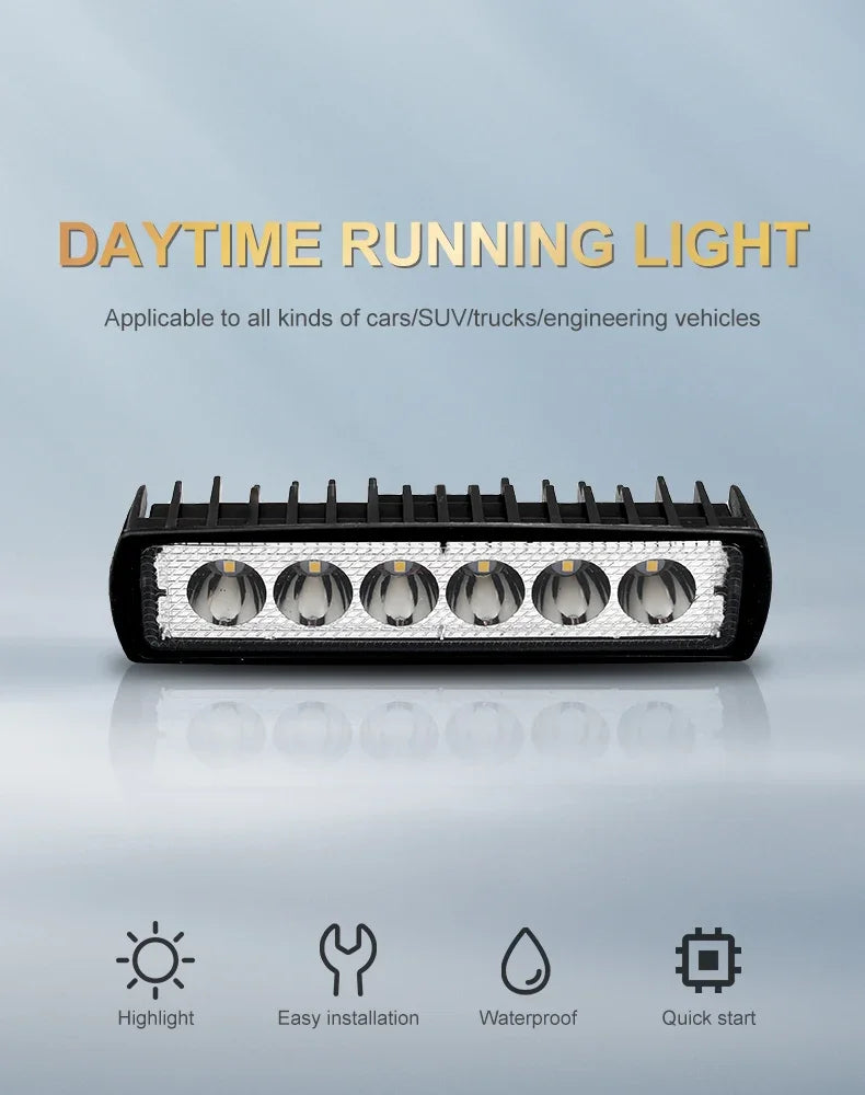 Six-LED Vehicle Work Light