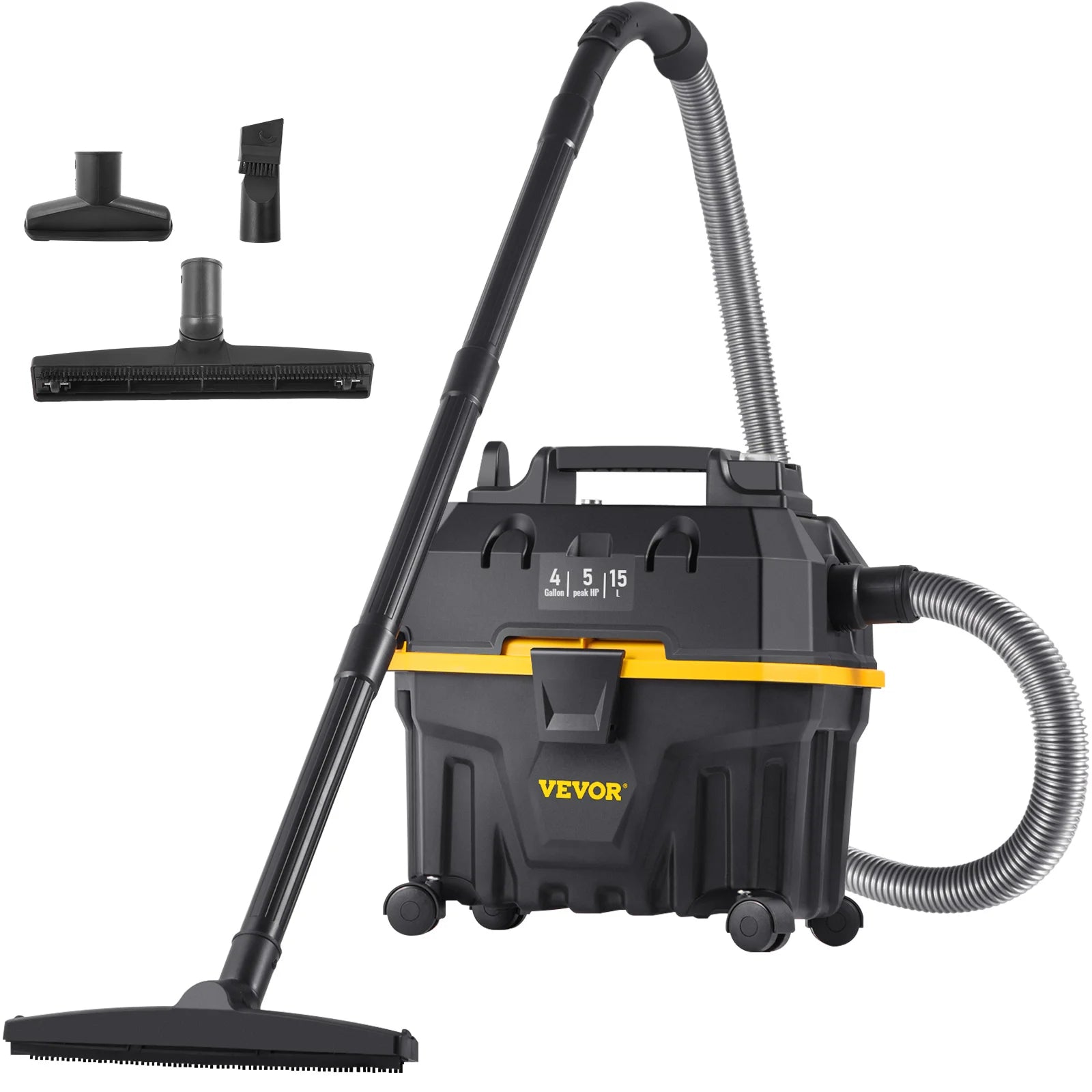 Ηλεκτρική Σκούπα Υγρών και Στερεών 15L 1200W με Ισχυρή Αναρρόφηση και Φυσητήρα