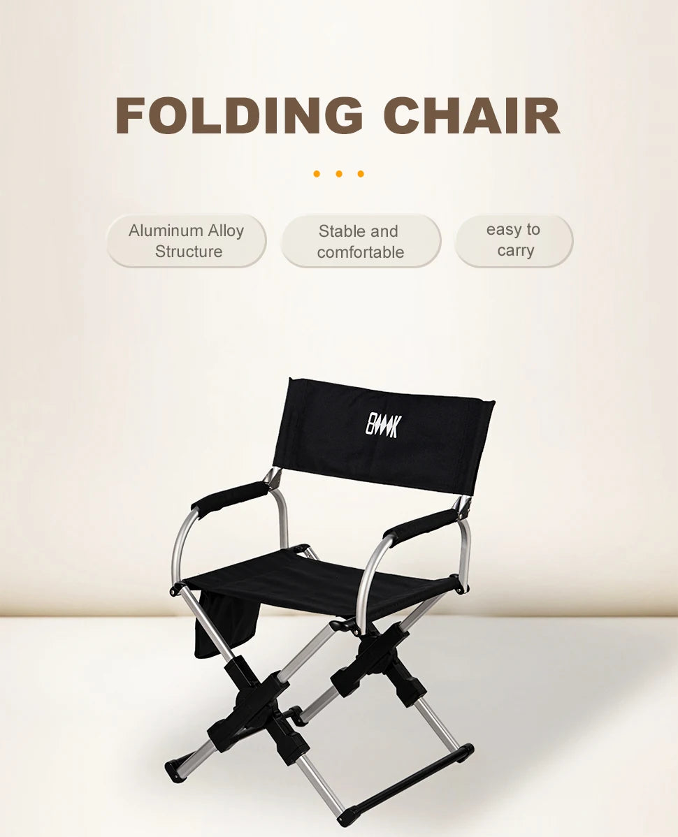 Foldable Director’s Chair for Camping, Beach and Fishing