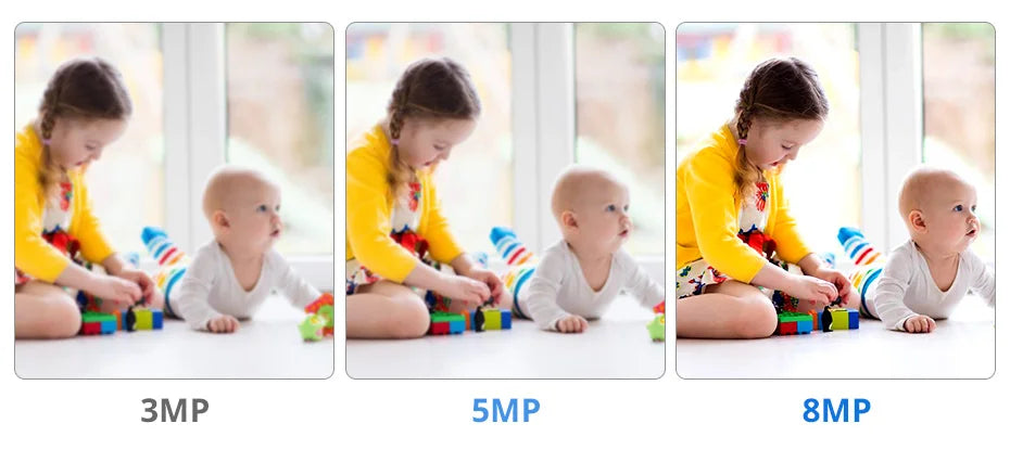 Caméra de sécurité intérieure WiFi 4K 8MP avec suivi automatique et contrôle via application